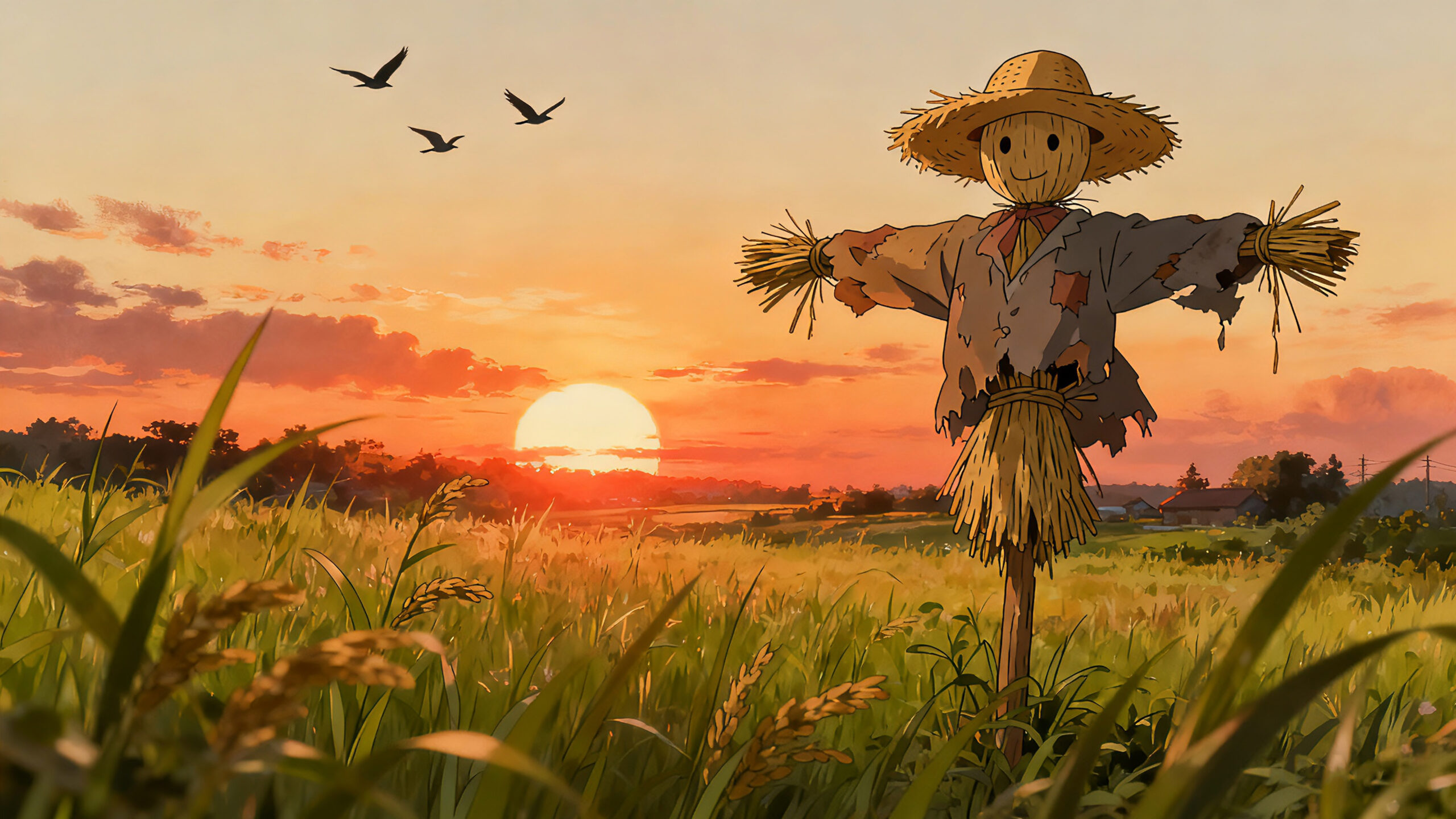 2160P好看的宫崎骏乡村风格唯美绘画壁纸5枚-科技美南博客