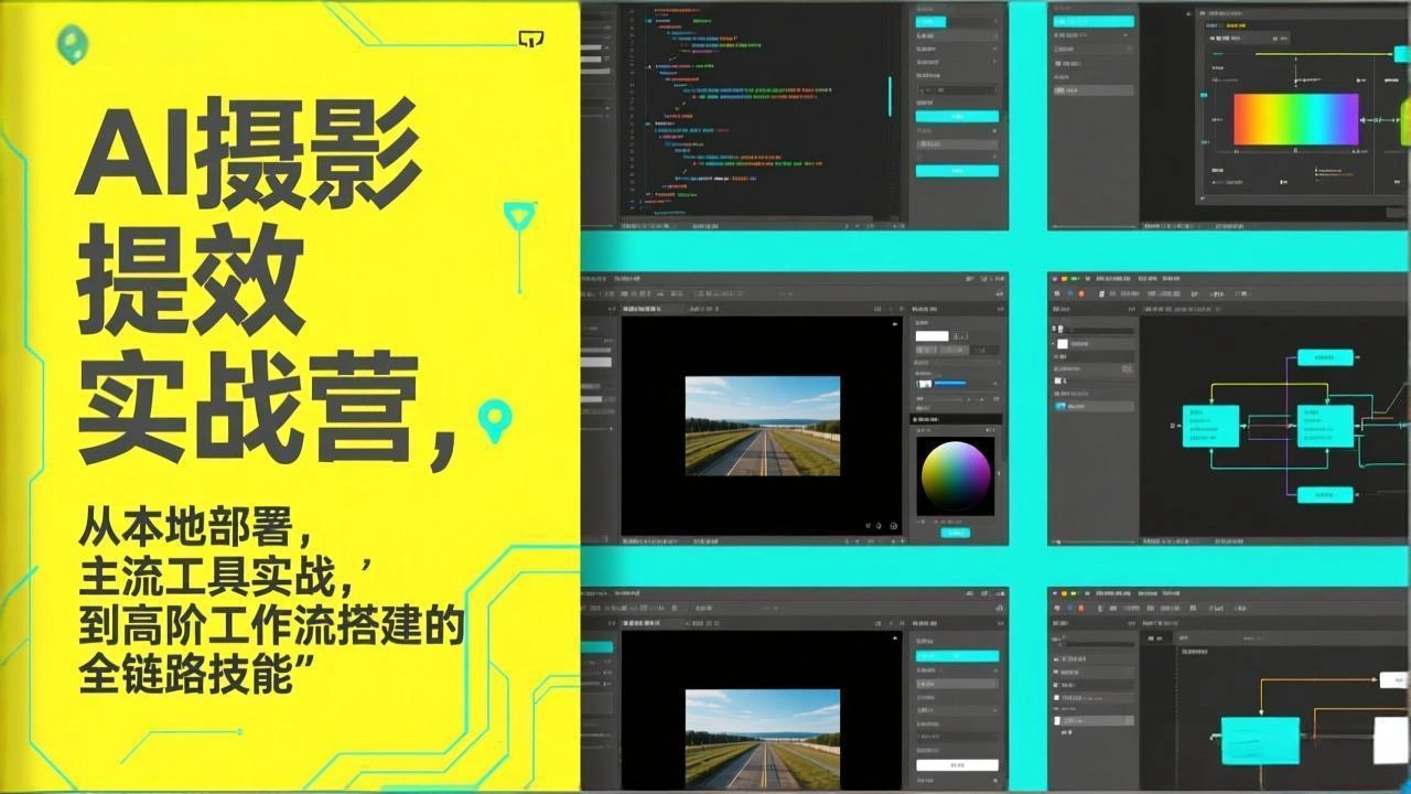 AI+摄影提效实战营,从本地部署,主流工具实战,到高阶工作流搭建的全链路技能-科技美南博客