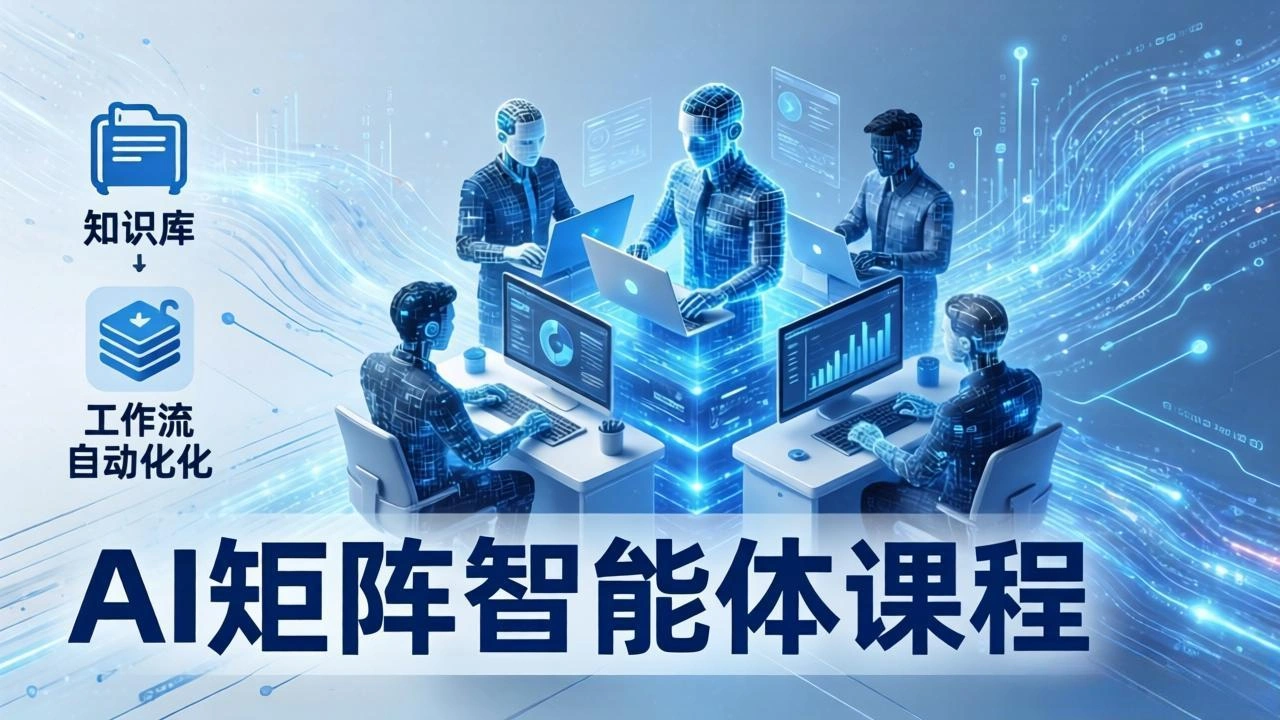 AI矩阵智能体实战：100个数字员工批量生产内容，文本知识库+工作流自动化全搞定-科技美南博客