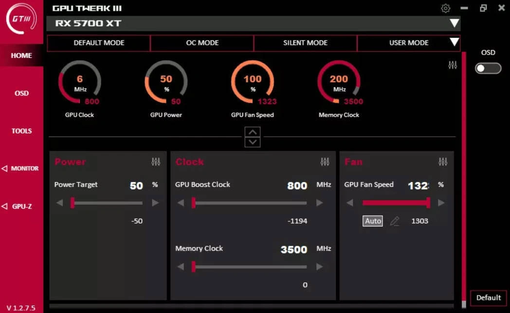 显卡超频GPU Tweak III v2.0.8.5-科技美南博客