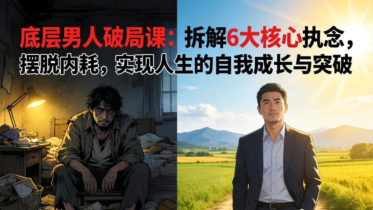 付费文章：底层男人破局课：拆解 6 大核心执念，摆脱内耗，实现人生的自我成长与突破-科技美南博客