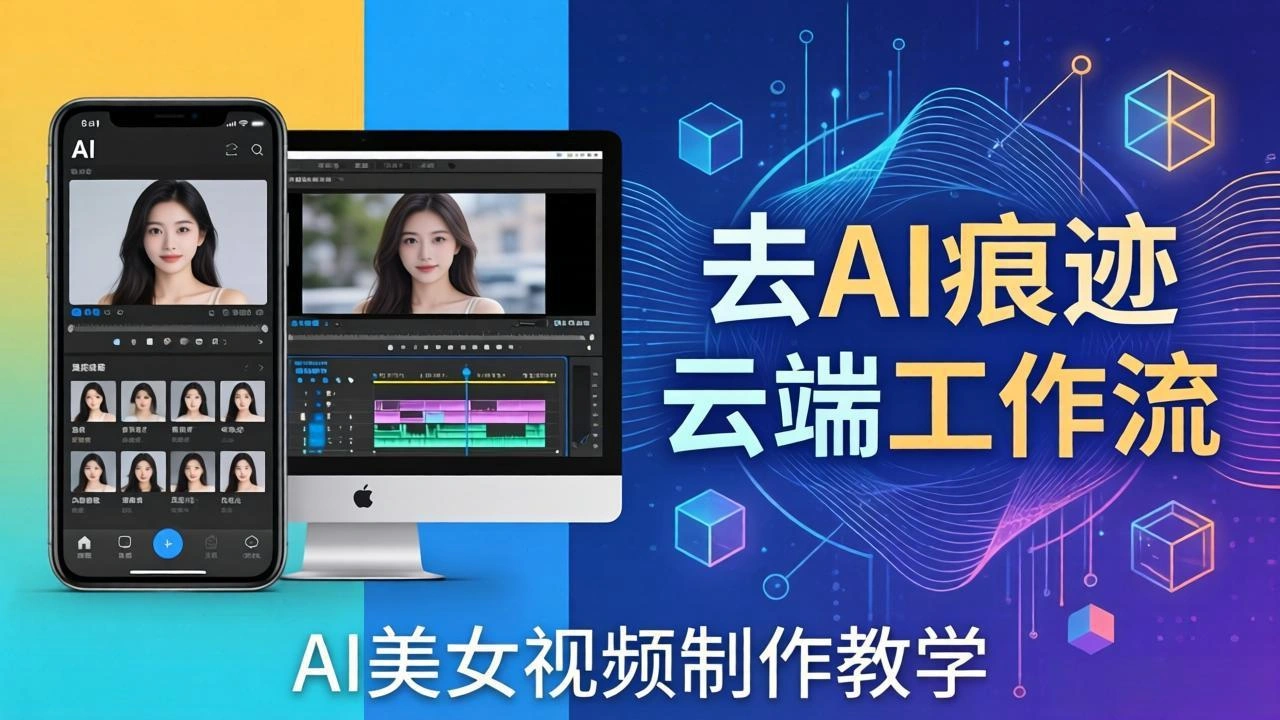 AI美女视频制作教学：去AI痕迹，云端工作流出图，手机电脑均可，不需要配置-科技美南博客