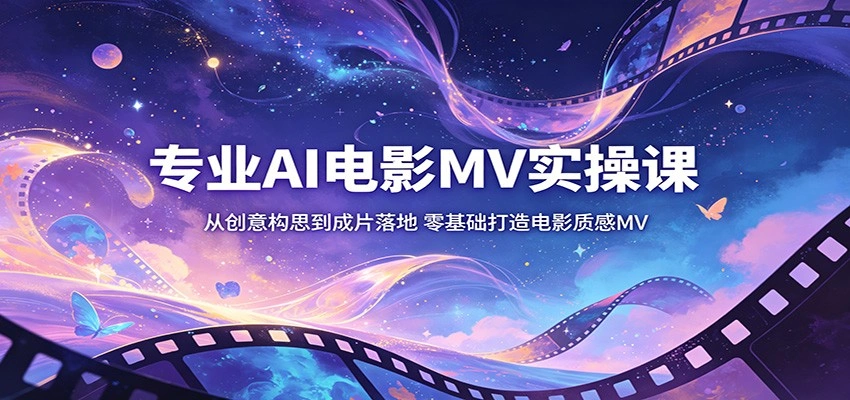 专业AI电影MV实操课：从创意构思到成片落地，零基础打造电影质感MV-科技美南博客