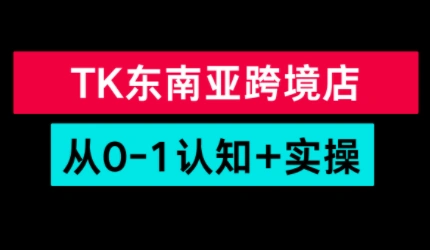 TikTok东南亚跨境从0-1认知实操课-科技美南博客
