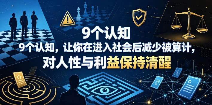 付费文章：9个认知，让你在进入社会后减少被算计，对人性与利益保持清醒-科技美南博客