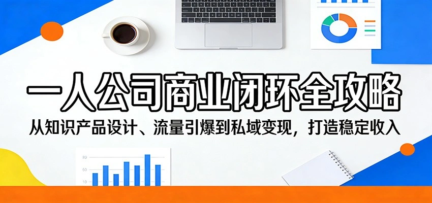 一人公司商业闭环全攻略：从知识产品设计、流量引爆到私域变现，打造稳定收入-科技美南博客