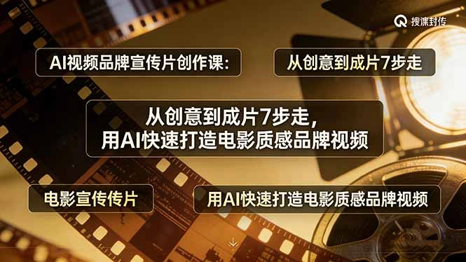 AI视频品牌宣传片创作课：从创意到成片7步走，用AI快速打造电影质感品牌视频-科技美南博客