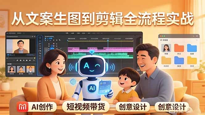 原创 AI 剧情短视频带货：AI+家庭剧情+带货广告，从文案生图到剪辑全流程实战-科技美南博客