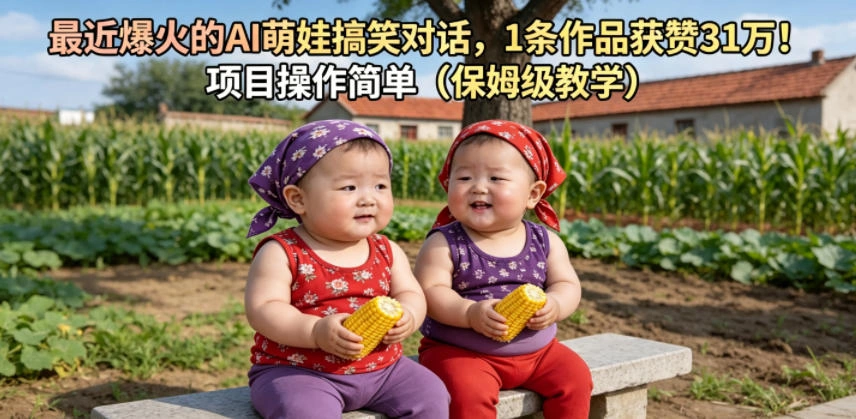 最近爆火的AI萌娃搞笑对话，1条作品获赞31W，项目操作简单(保姆级教学)-科技美南博客