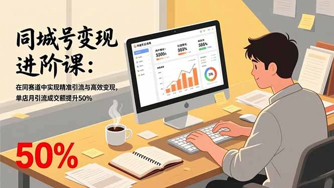 同城号变现进阶课：在同城赛道中实现精准引流与高效变现，单店月引流成交额提升50%-科技美南博客
