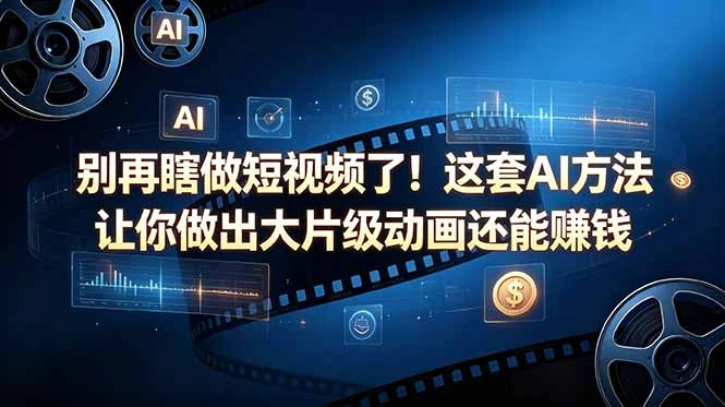 别再瞎做短视频了！这套 AI 方法让你做出大片级动画还能赚钱【原创双语字幕】-科技美南博客