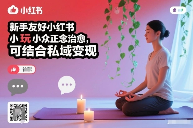 新手友好小红书小众正念治愈，玩法简单，可结合私域变现-科技美南博客