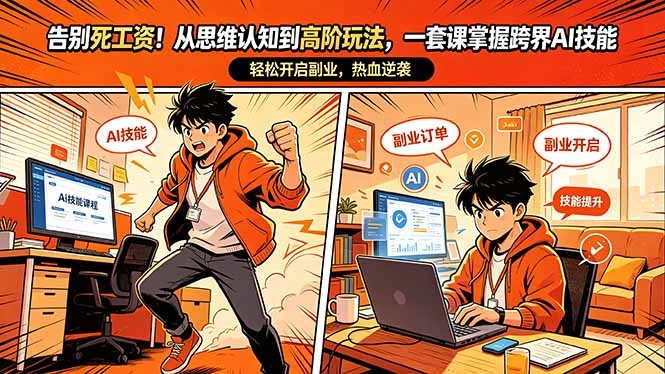 告别死工资！从思维认知到高阶玩法，一套课掌握跨界AI技能，轻松开启副业-科技美南博客