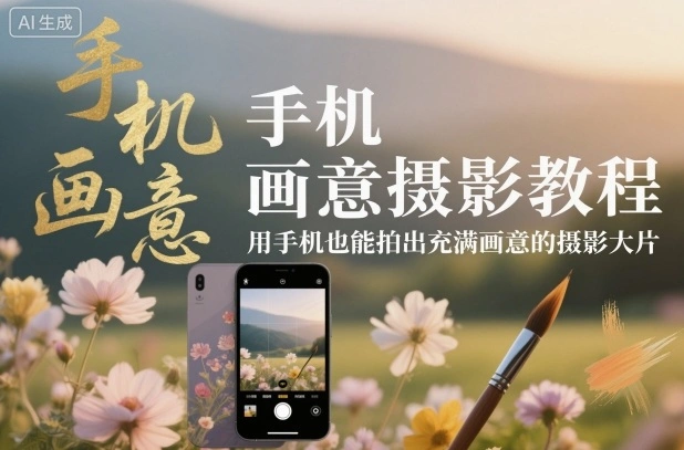 手机画意摄影教程,用手机也能拍出充满画意的摄影大片-科技美南博客