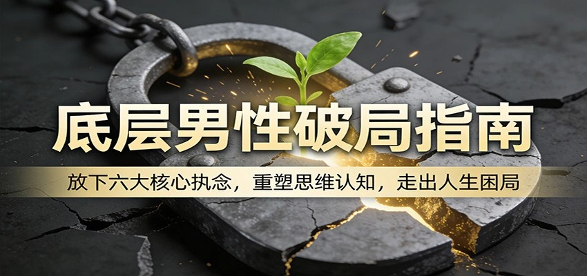 底层男性破局指南：放下六大核心执念，重塑思维认知，走出人生困局-科技美南博客