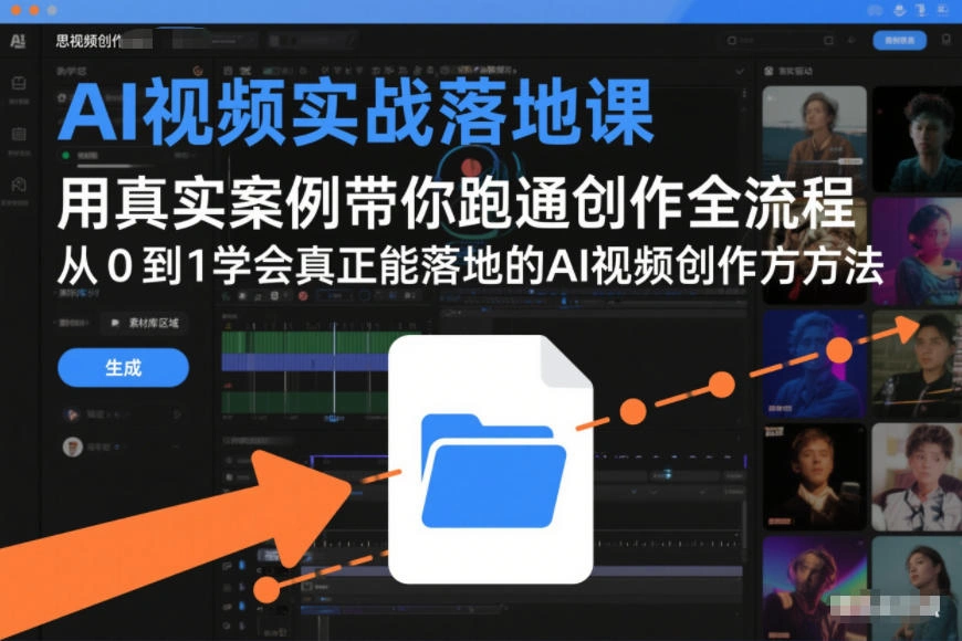 AI视频实战落地课，用真实案例带你跑通创作全流程，从0到1学会真正能落地的AI视频创作方法-科技美南博客