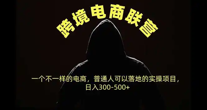 跨境电商联营，一个不一样的电商，普通人可操作日入300-500+-科技美南博客