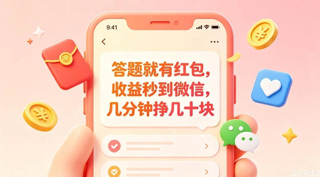 答题就有红包,收益秒到微信,几分钟挣几十块,学生党上班族宝妈都可以玩【揭秘】-科技美南博客