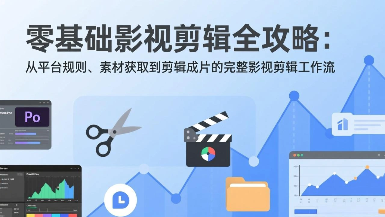 零基础影视剪辑全攻略：从平台规则、素材获取到剪辑成片的完整影视剪辑工作流-科技美南博客
