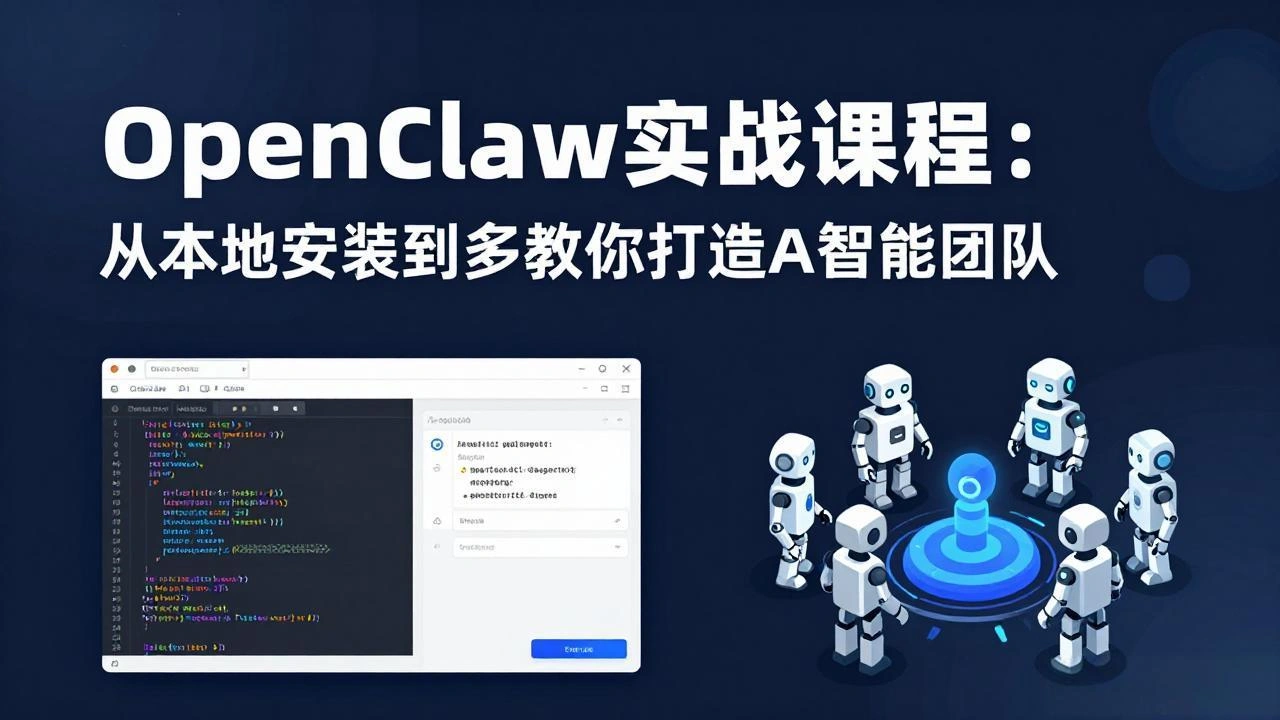 OpenClaw实战课程：从本地安装到多Agent协同，手把手教你打造AI智能团队-科技美南博客