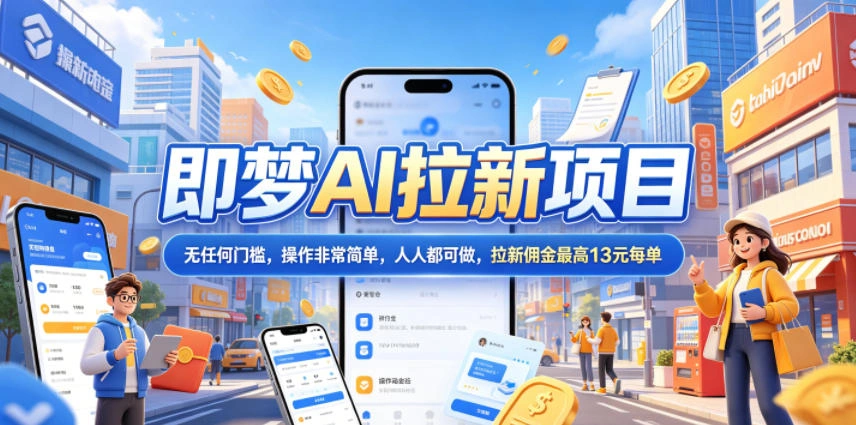 2026年即梦AI拉新项目最新玩法，无任何门槛，操作非常简单，人人都可做，拉新佣金最高13元每单-科技美南博客