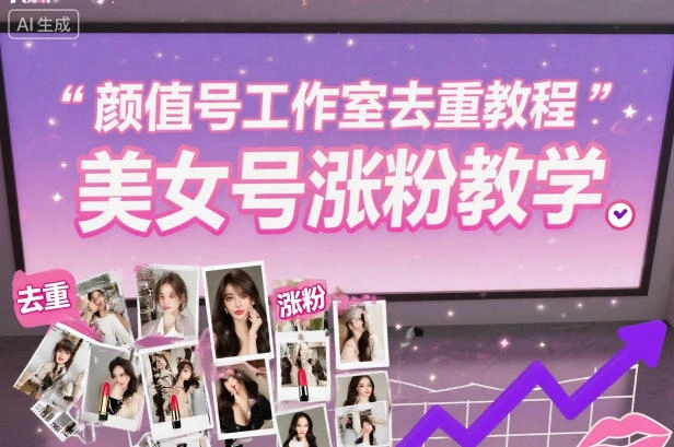 颜值号工作室去重教程，美女号涨粉教学-科技美南博客