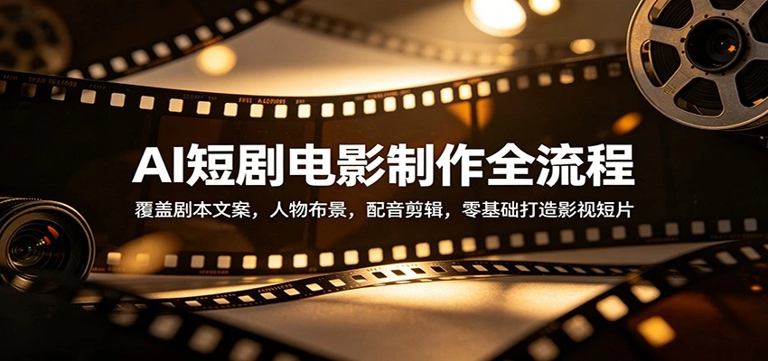 AI短剧电影制作全流程：覆盖剧本文案，人物布景，配音剪辑，零基础打造影视短片-科技美南博客
