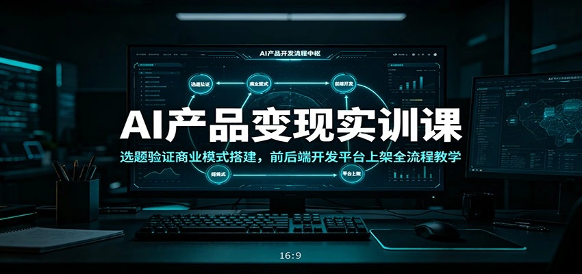 AI产品变现实训课：选题验证商业模式搭建，前后端开发平台上架全流程教学-科技美南博客