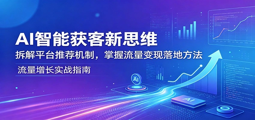 AI智能获客新思维：拆解平台推荐机制，掌握流量变现落地方法-科技美南博客