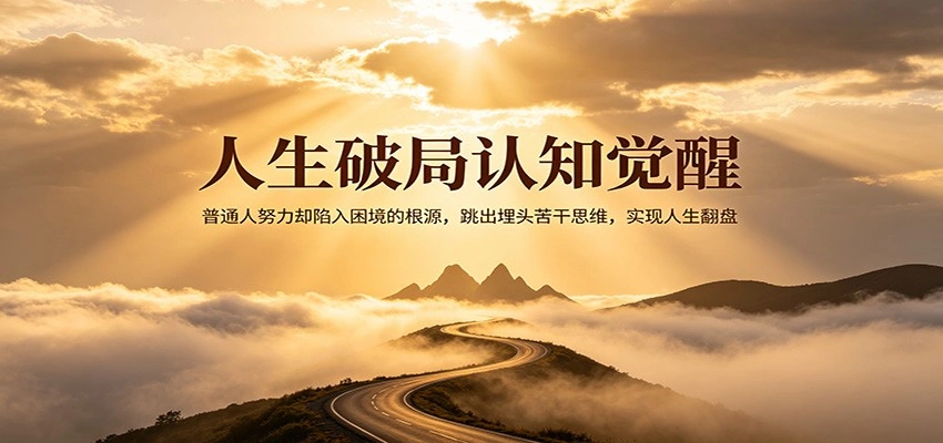 人生破局认知觉醒，普通人努力却陷入困境的根源，跳出埋头苦干思维，实现人生翻盘-科技美南博客