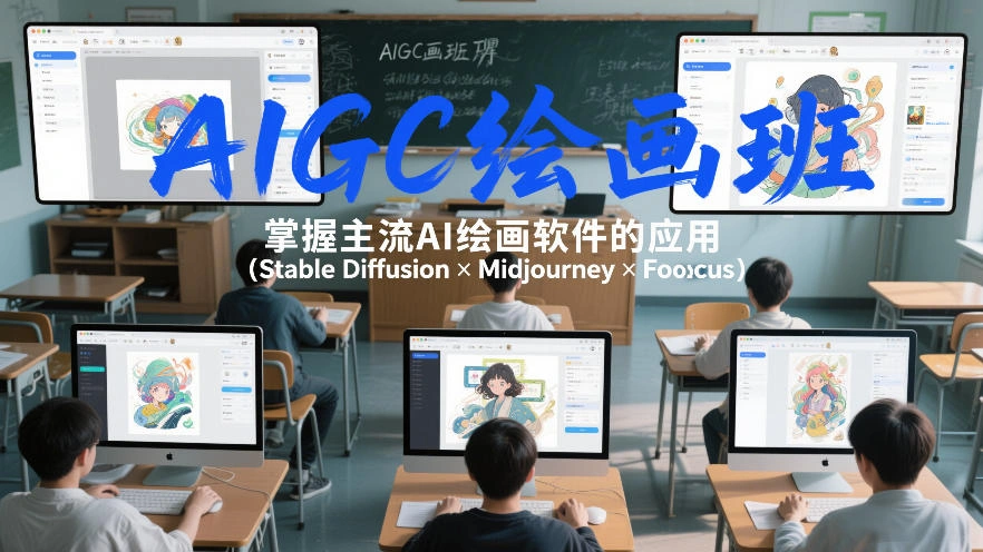 AIGC绘画班，掌握主流Ai绘画软件的应用(Stable Diffusion x Midjourney x Fooocus)-科技美南博客
