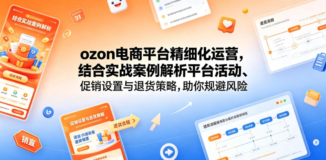 ozon电商平台精细化运营，结合实战案例解析平台活动、促销设置与退货策略，助你规避风险、提升销量-科技美南博客