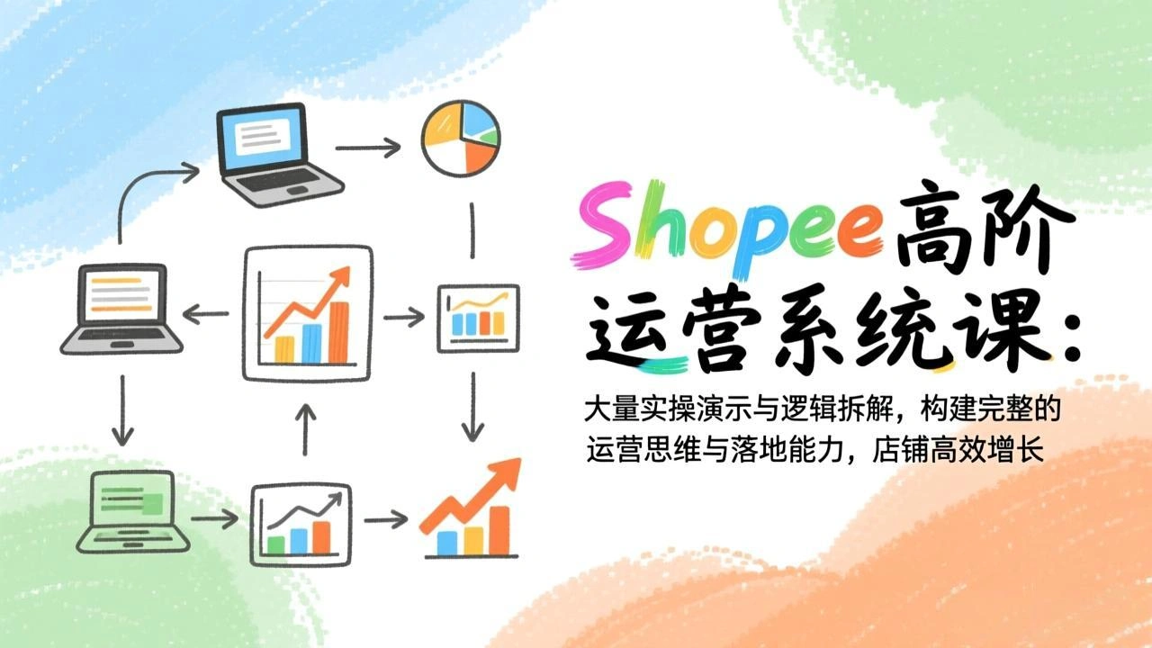 Shopee高阶运营系统课：大量实操演示与逻辑拆解，构建完整的运营思维与落地能力，店铺高效增长-科技美南博客