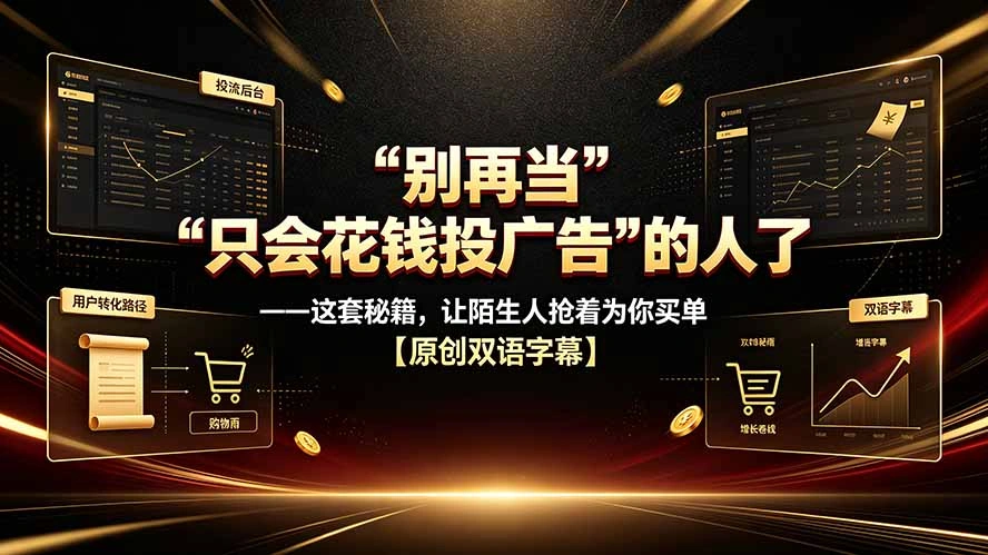 别再当“只会花钱投广告”的人了——这套秘籍，让陌生人抢着为你买单【原创双语字幕】-科技美南博客