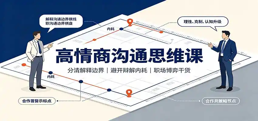 高情商沟通思维课：分清解释边界，避开辩解内耗，职场博弈干货-科技美南博客
