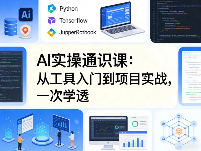 AI实操通识课，从工具入门到项目实战，一次学透-科技美南博客