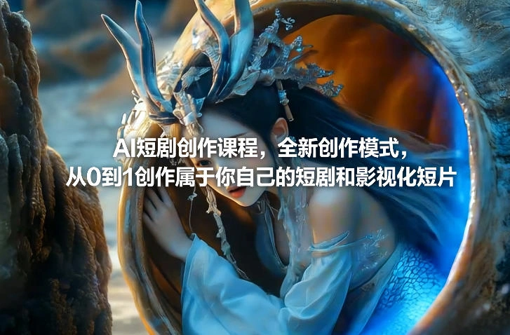 AI短剧创作课程，全新创作模式，从0到1创作属于你自己的短剧和影视化短片-科技美南博客