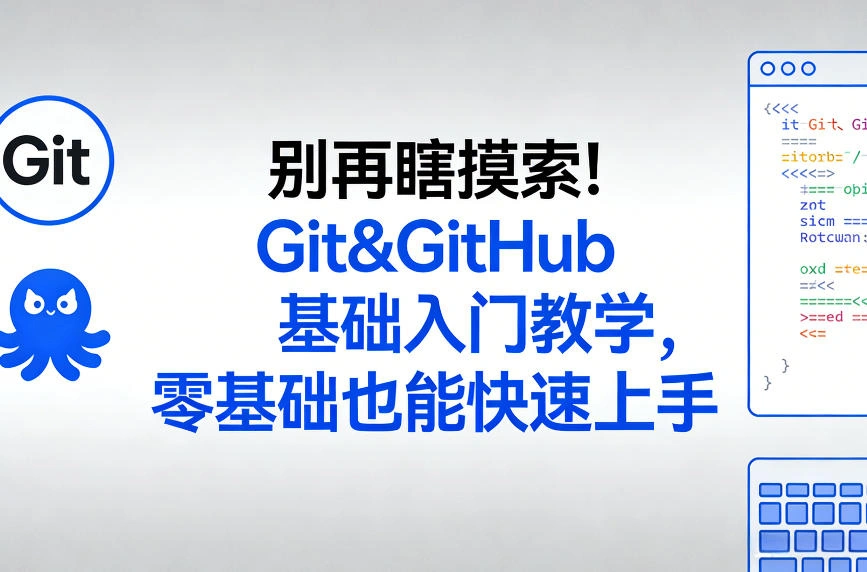 别再瞎摸索！Git&GitHub基础入门教学，零基础也能快速上手-科技美南博客