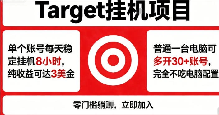 海外平台Target商品浏览曝光，24小时运行无需人工值守，日收益100美刀+电脑可多开【揭秘】-科技美南博客