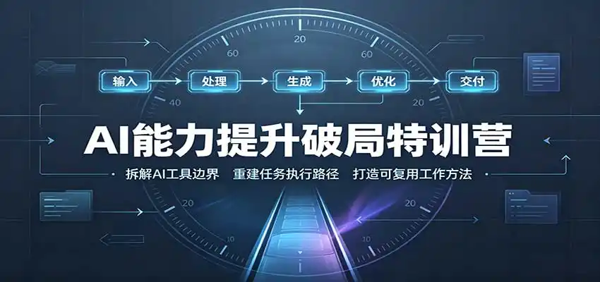 AI能力提升破局特训营：掌握AI交互逻辑，内容创作，搭建工作流-科技美南博客