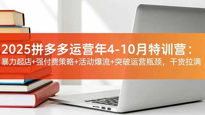 2025拼多多运营年4-10月特训营：暴力起店+强付费策略+活动爆流+突破运营瓶颈，干货拉满-科技美南博客