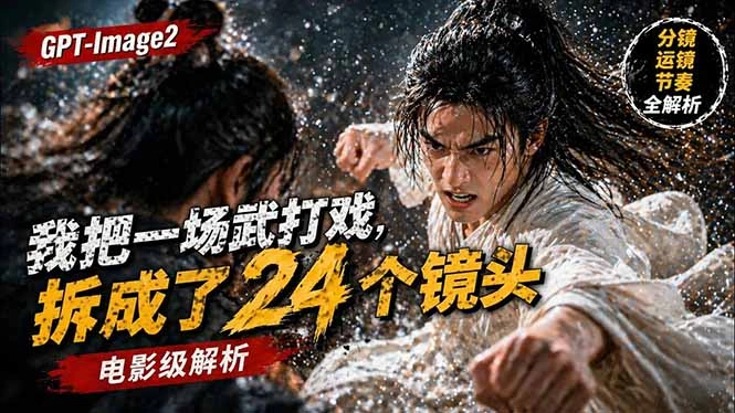 用GPT-Image2，把一段武打对决拆成24个连续镜头，从人物建立、动作衔接、运镜节奏，到情绪爆发-科技美南博客