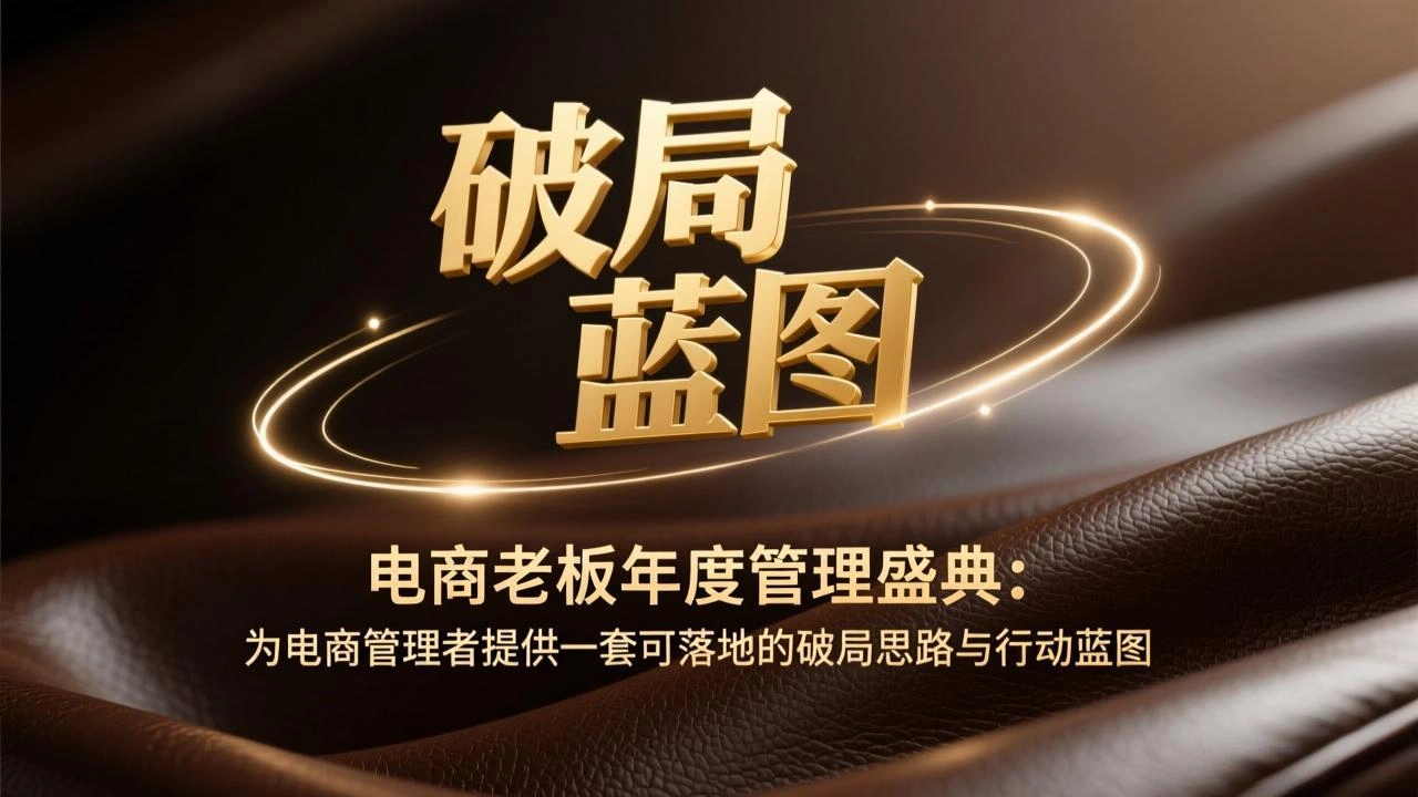 电商老板年度管理盛典：为电商管理者提供一套可落地的破局思路与行动蓝图-科技美南博客