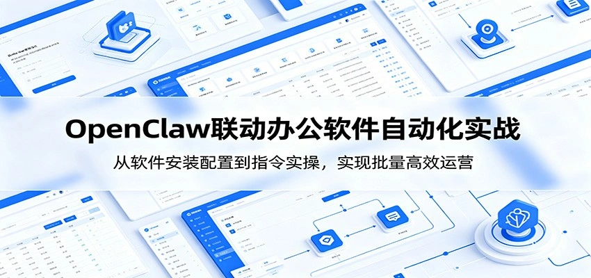 OpenClaw自动化实操课：从软件安装配置到指令实操，实现批量高效运营-科技美南博客