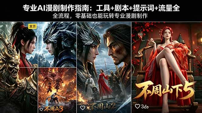 专业AI漫剧制作指南：工具+剧本+提示词+流量全流程，零基础也能玩转专业漫剧制作-科技美南博客