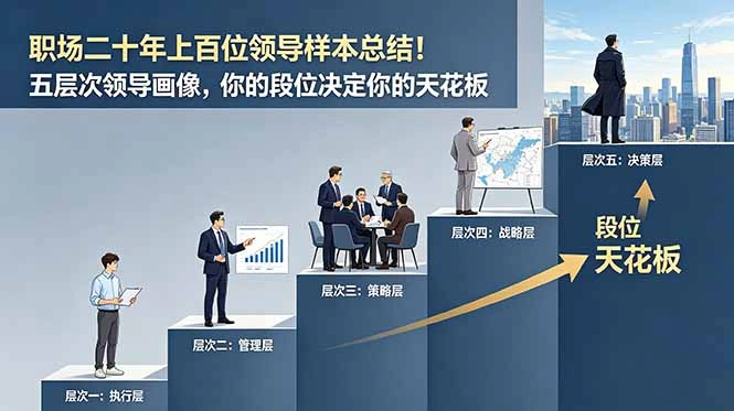 付费文章：职场二十年上百位领导样本总结！五层次领导画像，你的段位决定你的天花板-科技美南博客