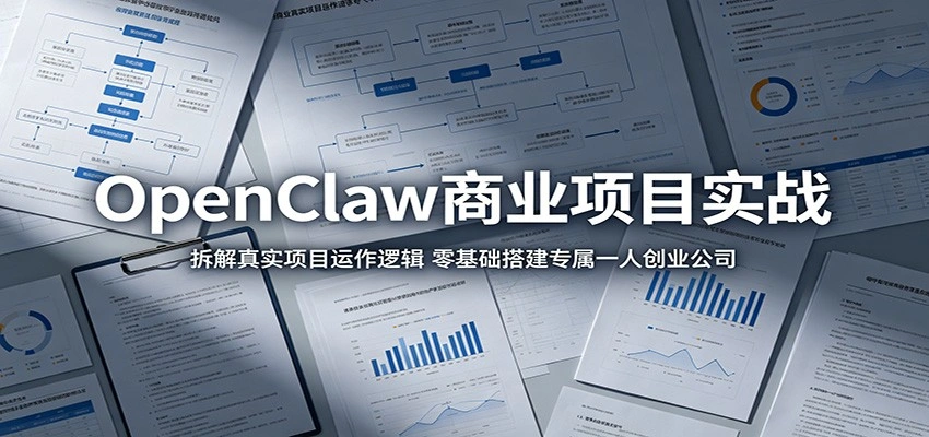 OpenClaw商业项目实战：拆解真实项目运作逻辑，零基础搭建专属一人创业公司-科技美南博客