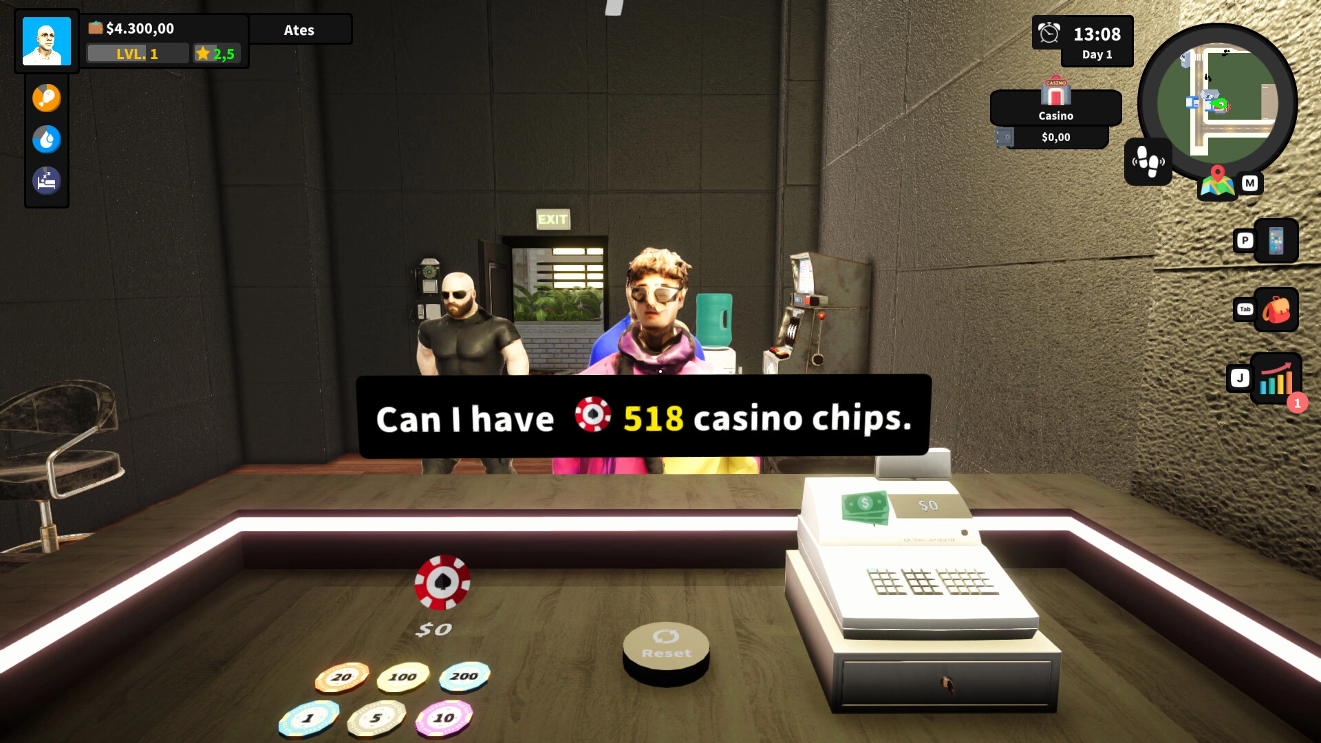 赌场经营模拟器/Casino Management Simulator-科技美南博客