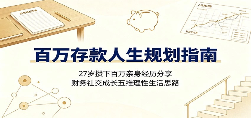 百万存款人生规划指南：27岁攒下百万亲身经历分享，财务社交成长五维理性生活思路-科技美南博客