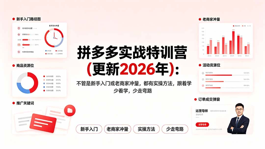 拼多多实战特训营(更新2026年-科技美南博客